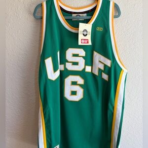 Bill Russell USF #6 SF Dons Hardwood Legends Throwback Jersey Mens XL NWT 🔥